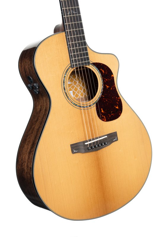Cort Gold MC6 Ovangkol Acoustic-Electric Guitar W/ Premium Gig-Bag, Natural Gloss