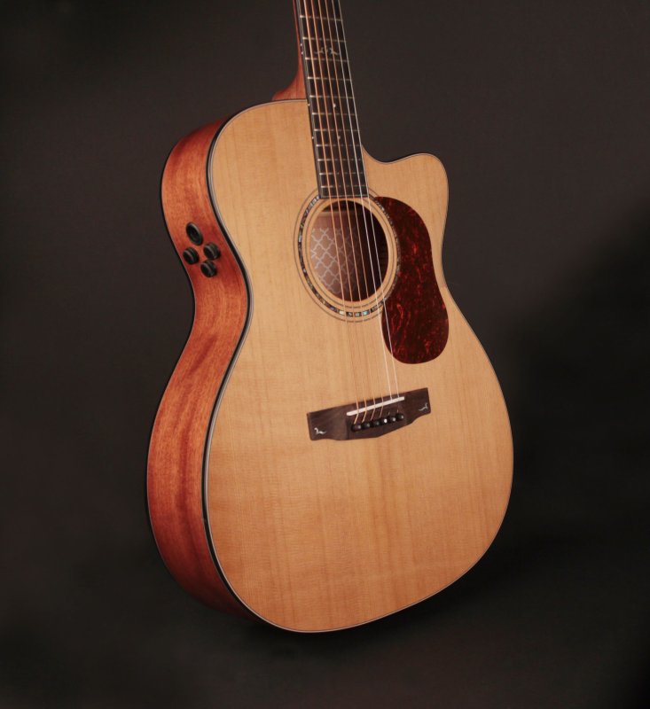Cort GOLDOC6NAT Gold Series Acoustic Electric Guitar, Natural Satin