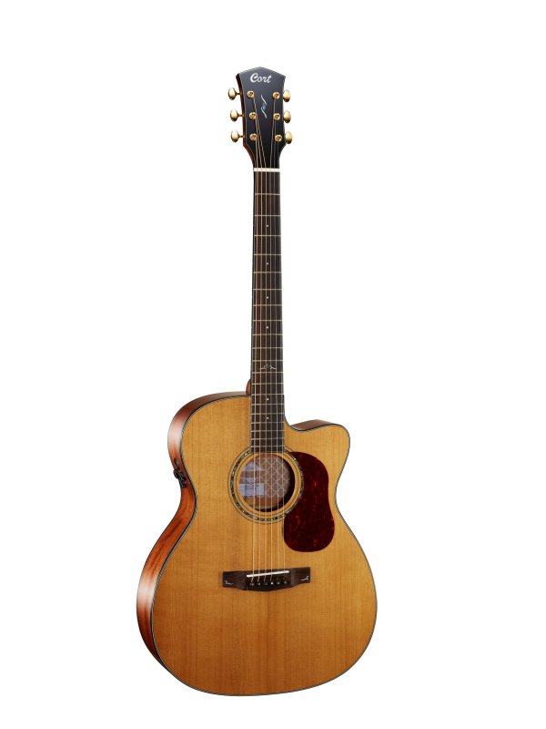 Cort GOLDOC6NAT Gold Series Acoustic Electric Guitar, Natural Satin