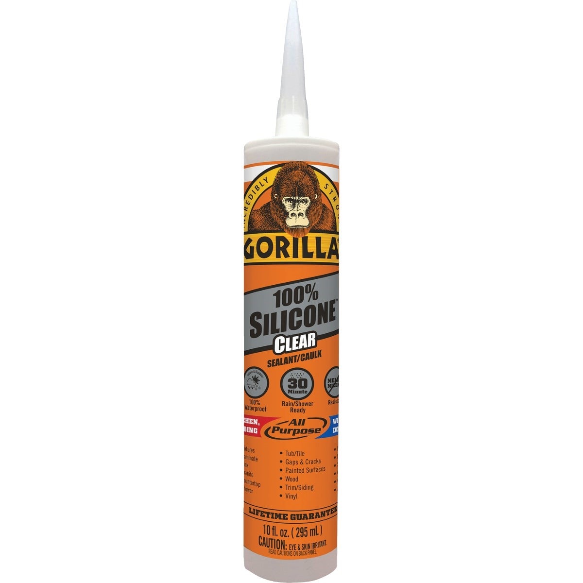 Gorilla 10 Oz. Clear Caulk & Seal