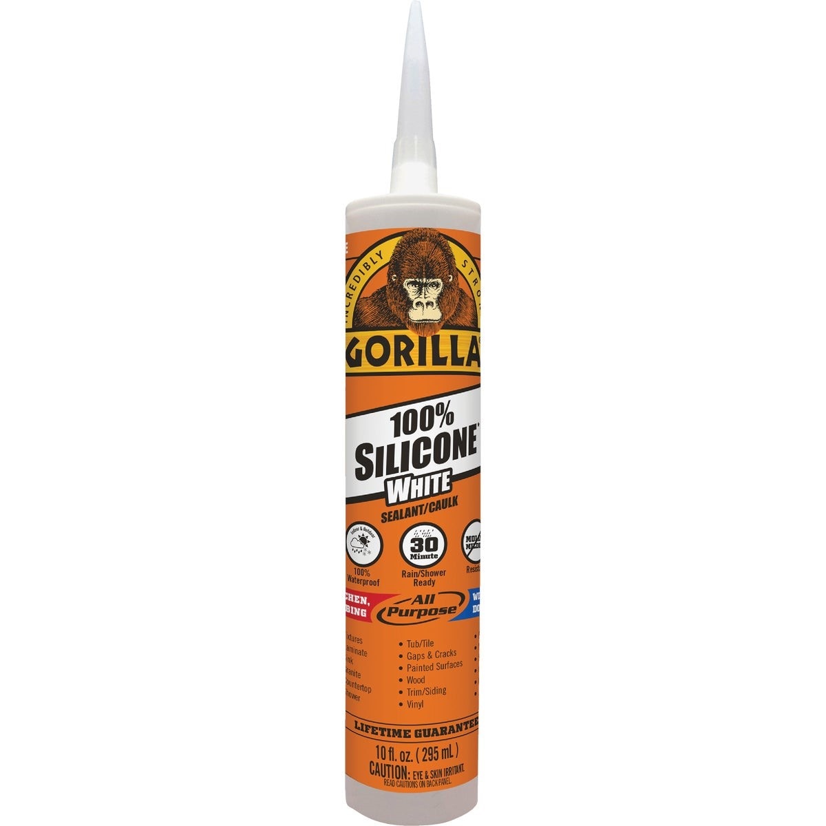 Gorilla 10 Oz. White Caulk & Seal