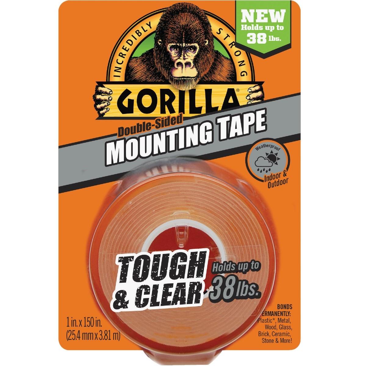 6036002 Gorilla 1 In. x 150 In. Tough & Clear Double-Sided Mounting Tape (38 Lb. Capacity)