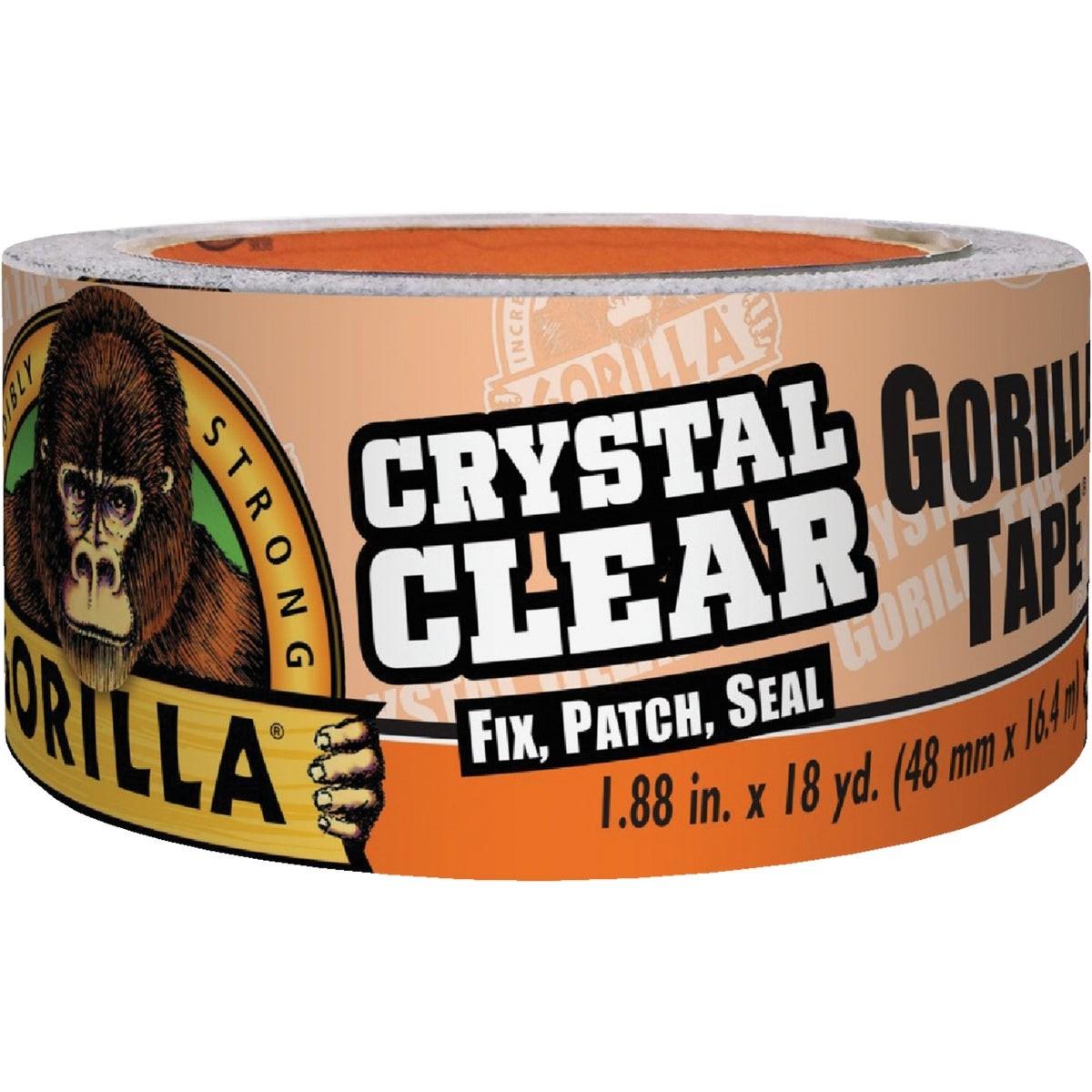 6060002 Gorilla 1.88 In. x 18 Yd. Crystal Clear Duct Tape, Clear