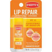K0900008 O'Keeffe's SPF 35 Unflavored Lip Repair, 0.15 Oz.
