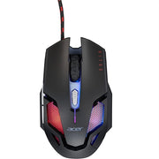 Acer Nitro Gaming Mouse III: 6D Optical Gaming Mouse with High 125MHz Polling Rate | 7 Colorful Breathing Lights with LED Logo and Pattern | 6 Optional DPI Shifts (800-7200) | 6 Buttons