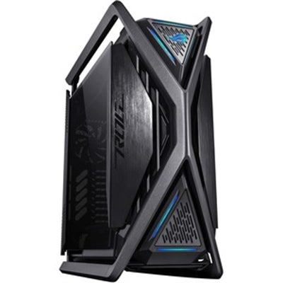 ASUS - ROG Hyperion GR701 EATX Full-tower Case, Semi-open, Tool-free Panels, 2x 420mm Rad Support, GPU Holder, 2x Type-C - Black