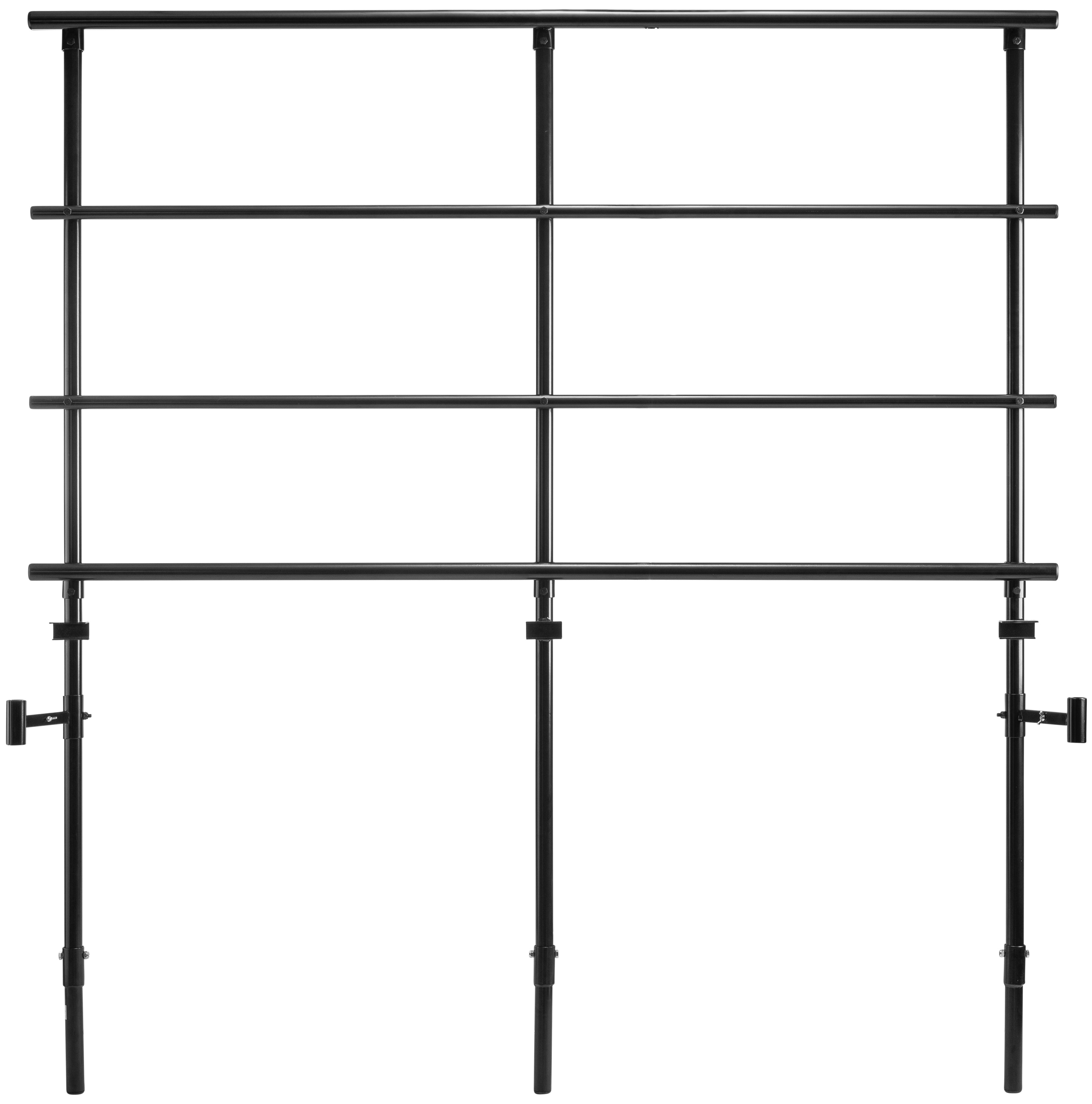 NPS® Back Guardrail for 4 Level TransPort Riser, Frame Color: Black