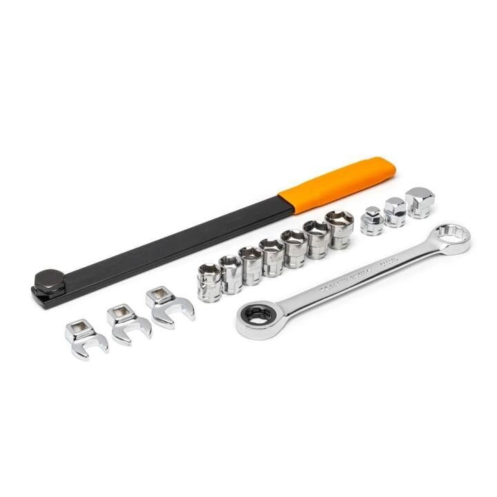 3680D Gearwrench, Serpentine Belt Tool, 3/8 Inch, Full Polish Chrome, 15 Pc