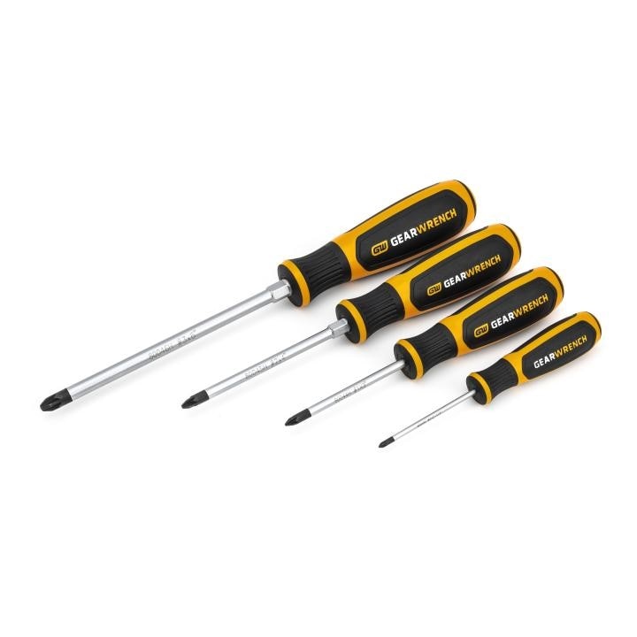 80061H, Gearwrench, Dual Material Screwdriver Set, Black Oxide, Alloy Steel