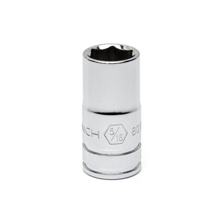 80109 Gearwrench, Socket, 1/4 Inch Drive, 6 Point, 5/16 Inch, Alloy Steel, SAE