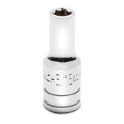 80115S-06 Gearwrench, Socket, 1/4 Inch Drive, 6 Point, 3/16 Inch, Alloy Steel