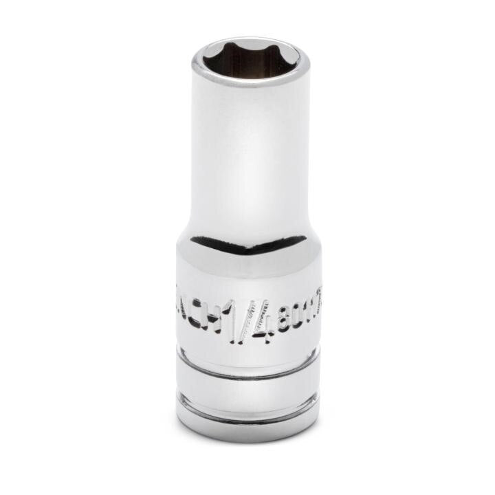 80117S-06 Gearwrench, Socket, 1/4 Inch Drive, 6 Point, 1/4 Inch, Alloy Steel