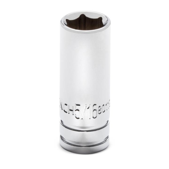 80119S-06 Gearwrench, Socket, 1/4 Inch Drive, 6 Point, 5/16 Inch, Alloy Steel
