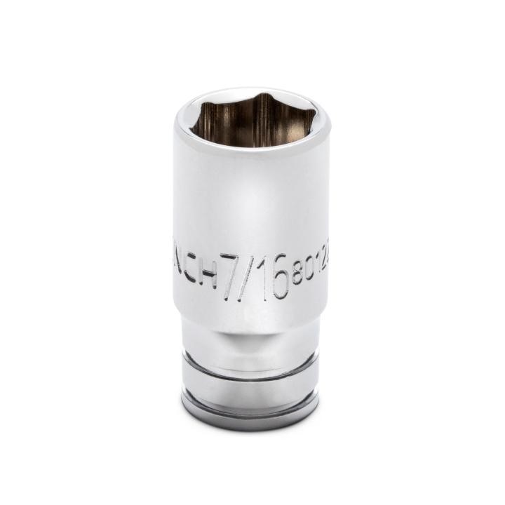 80122S-06 Gearwrench, Socket, 1/4 Inch Drive, 6 Point, 7/16 Inch, Alloy Steel