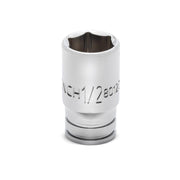 80123S-06 Gearwrench, Socket, 1/4 Inch Drive, 6 Point, 1/2 Inch, Alloy Steel