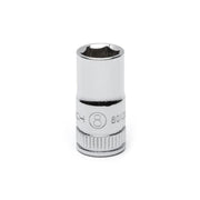 80130 Gearwrench, Socket, 1/4 Inch Drive, 6 Point, 8 MM, Full Polish Chrome, 8MM