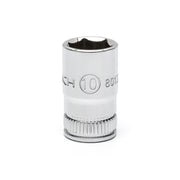 80132 Gearwrench, Socket, 1/4 Inch Drive, 6 Point, 10 MM, Full Polish Chrome
