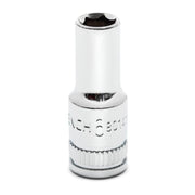 80141S-06 Gearwrench, Socket, 1/4 Inch Drive, 6 Point, 6 MM, Full Polish Chrome