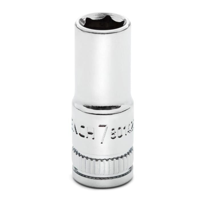 80142S-06 Gearwrench, Socket, 1/4 Inch Drive, 6 Point, 7 MM, Full Polish Chrome