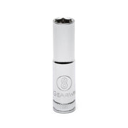 80143 Gearwrench, Socket, 1/4 Inch Drive, 6 Point, 8 MM, Full Polish Chrome, 8MM