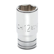 80147S-06 Gearwrench, Socket, 1/4 Inch Drive, 6 Point, 12 MM, Alloy Steel, 12MM