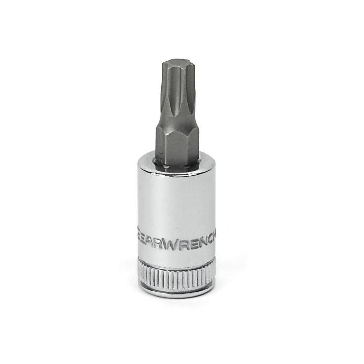 80172 Gearwrench, Bit Socket, 1/4 Inch Drive, Torx, 0.688 Inch, T10, Alloy Steel