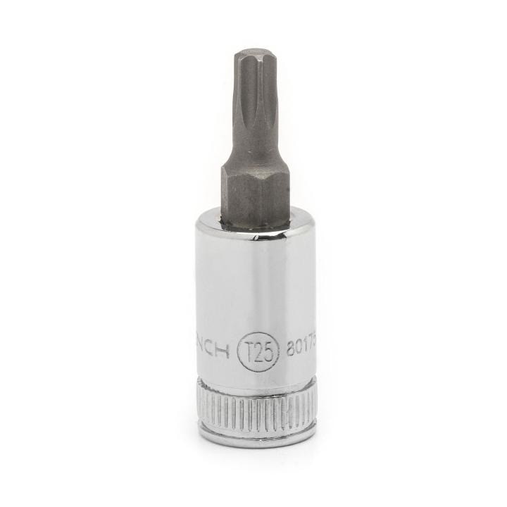 80175 Gearwrench, Bit Socket, 1/4 Inch Drive, Torx, 0.688 Inch, T25, Alloy Steel
