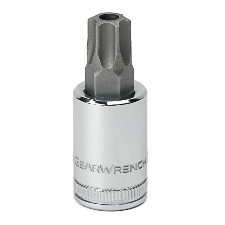 80180 Gearwrench, Bit Socket, 1/4 Inch Drive, Tamper Proof Torx, 0.688 Inch