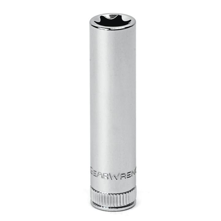 80195 Gearwrench, Socket, 1/4 Inch Drive, External Torx, E8, Full Polish Chrome