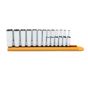 80304 Gearwrench, Socket Set, 1/4 Inch Drive, 6 Point, 15MM, Deep, Alloy Steel