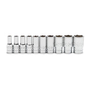 80305S-06 Gearwrench, Socket Set, 1/4 Inch Drive, 6 Point, 9/16 Inch, 10 Pc, SAE