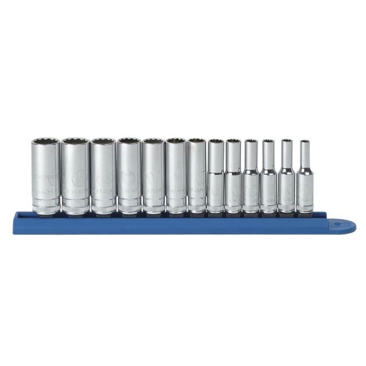 80308 Gearwrench, Socket Set, 1/4 Inch Drive, 12 Point, 15MM, Deep, Alloy Steel
