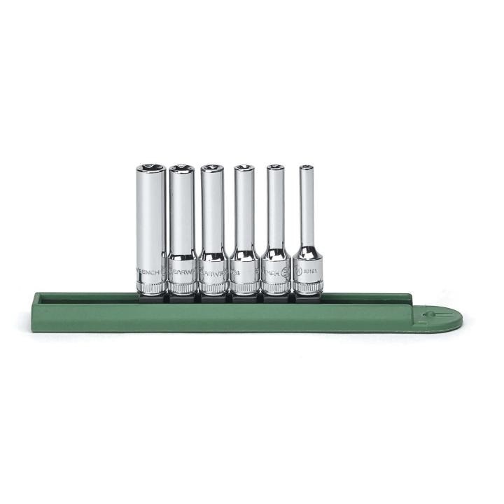 80322 Gearwrench, Socket Set, 1/4 Inch Drive, External Torx, E10, Deep, 6 Pc, E4