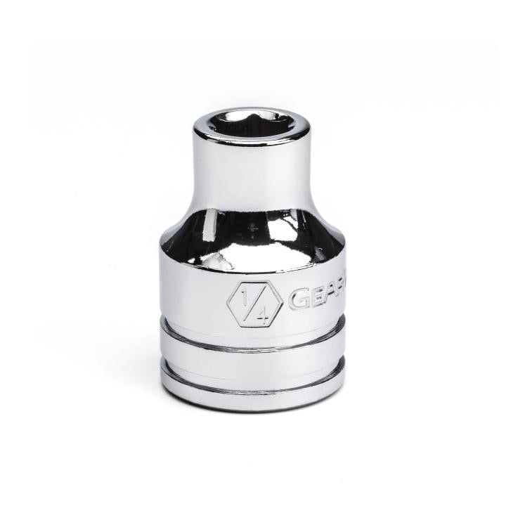 80350 Gearwrench, Socket, 3/8 Inch Drive, 6 Point, 1/4 Inch, Full Polish Chrome
