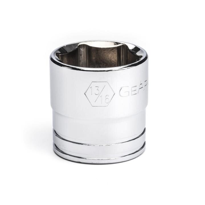80359 Gearwrench, Socket, 3/8 Inch Drive, 6 Point, 13/16 Inch, Alloy Steel, SAE