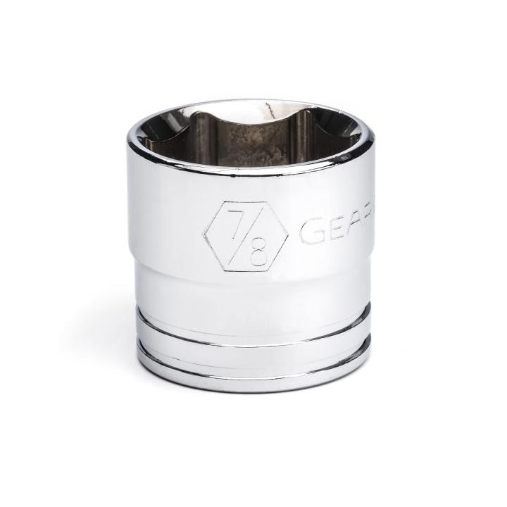 80360 Gearwrench, Socket, 3/8 Inch Drive, 6 Point, 7/8 Inch, Full Polish Chrome