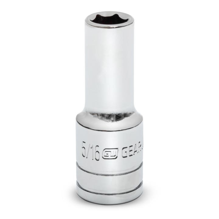 80364S-06 Gearwrench, Socket, 3/8 Inch Drive, 6 Point, 5/16 Inch, Alloy Steel