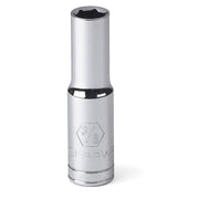 80365 Gearwrench, Socket, 3/8 Inch Drive, 6 Point, 3/8 Inch, Full Polish Chrome