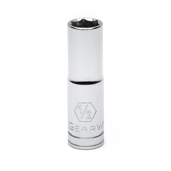 80367 Gearwrench, Socket, 3/8 Inch Drive, 6 Point, 1/2 Inch, Full Polish Chrome