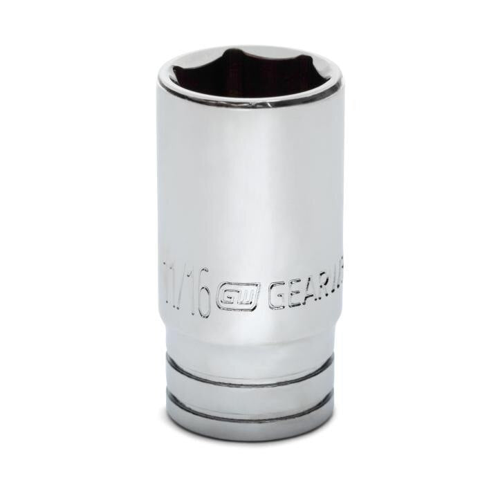 80370S-06 Gearwrench, Socket, 3/8 Inch Drive, 6 Point, 11/16 Inch, Alloy Steel