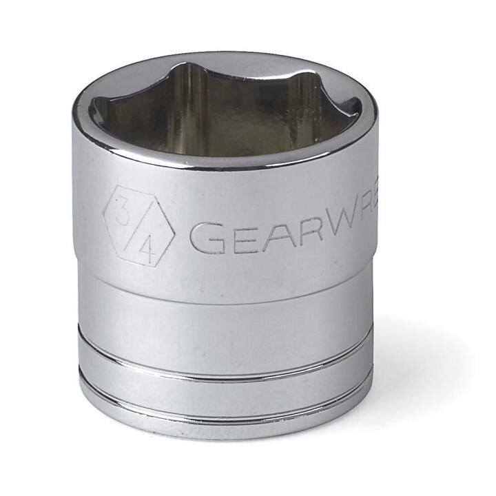 80374 Gearwrench, Socket, 3/8 Inch Drive, 6 Point, 6 MM, Full Polish Chrome, 6MM