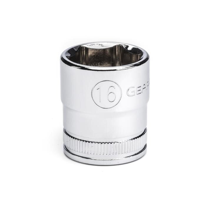 80384 Gearwrench, Socket, 3/8 Inch Drive, 6 Point, 16 MM, Full Polish Chrome