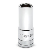 80393S-06 Gearwrench, Socket, 3/8 Inch Drive, 6 Point, 11 MM, Alloy Steel, 11MM