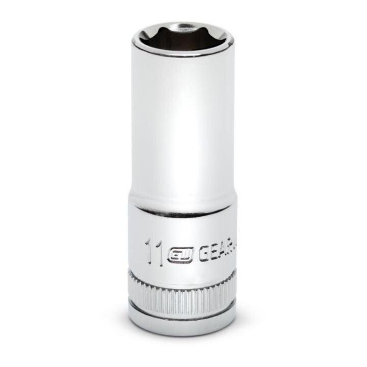 80393S-06 Gearwrench, Socket, 3/8 Inch Drive, 6 Point, 11 MM, Alloy Steel, 11MM