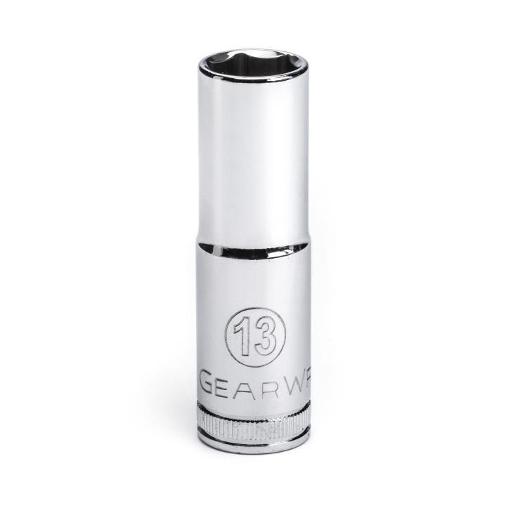 80395 Gearwrench, Socket, 3/8 Inch Drive, 6 Point, 13 MM, Full Polish Chrome
