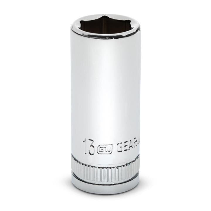 80395S-06 Gearwrench, Socket, 3/8 Inch Drive, 6 Point, 13 MM, Alloy Steel, 13MM