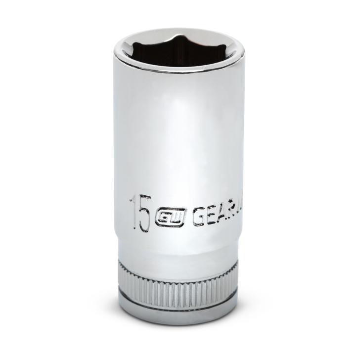 80397S-06 Gearwrench, Socket, 3/8 Inch Drive, 6 Point, 15 MM, Alloy Steel, 15MM