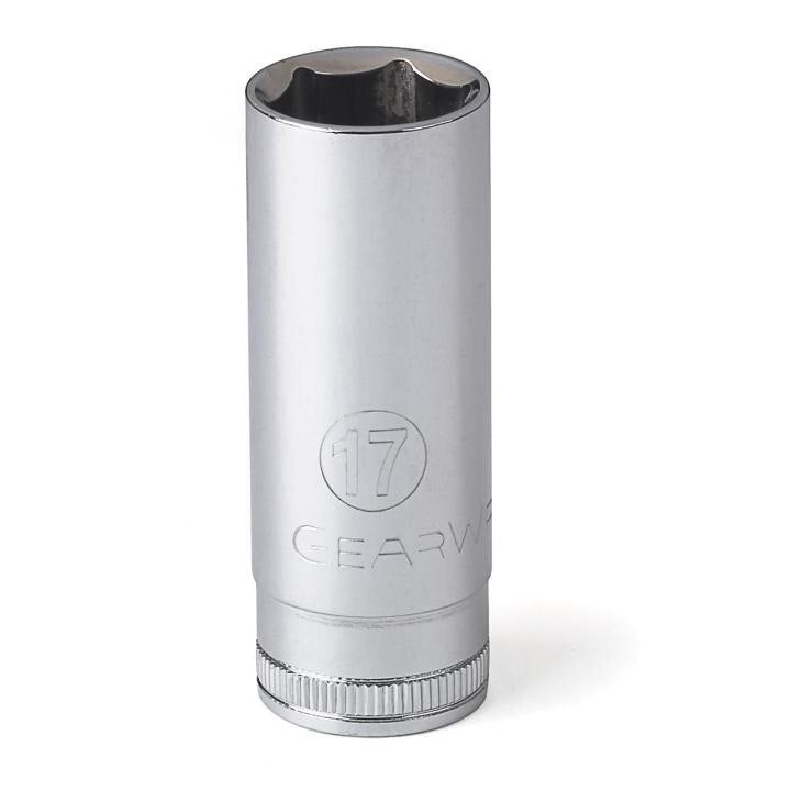 80399 Gearwrench, Socket, 3/8 Inch Drive, 6 Point, 17 MM, Full Polish Chrome