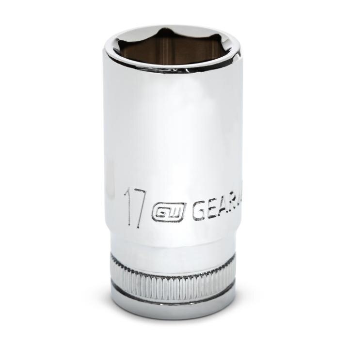 80399S-06 Gearwrench, Socket, 3/8 Inch Drive, 6 Point, 17 MM, Alloy Steel, 17MM