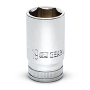 80401S-06 Gearwrench, Socket, 3/8 Inch Drive, 6 Point, 19 MM, Alloy Steel, 19MM